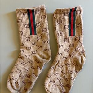 Tan designer socks